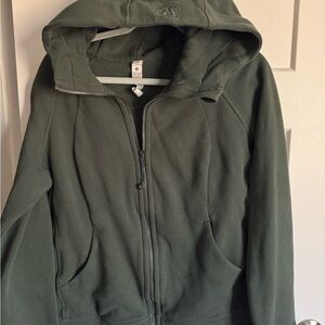 Women’s Lululemon Full Zip Hoodie Sage Green Athletic Jacket